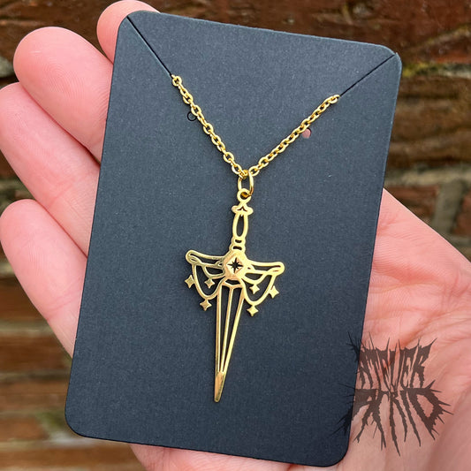 The Excalibur Necklace - Gold Stainless Steel