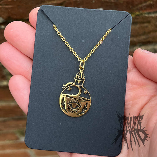 The Potion Necklace - Gold Stainless Steel