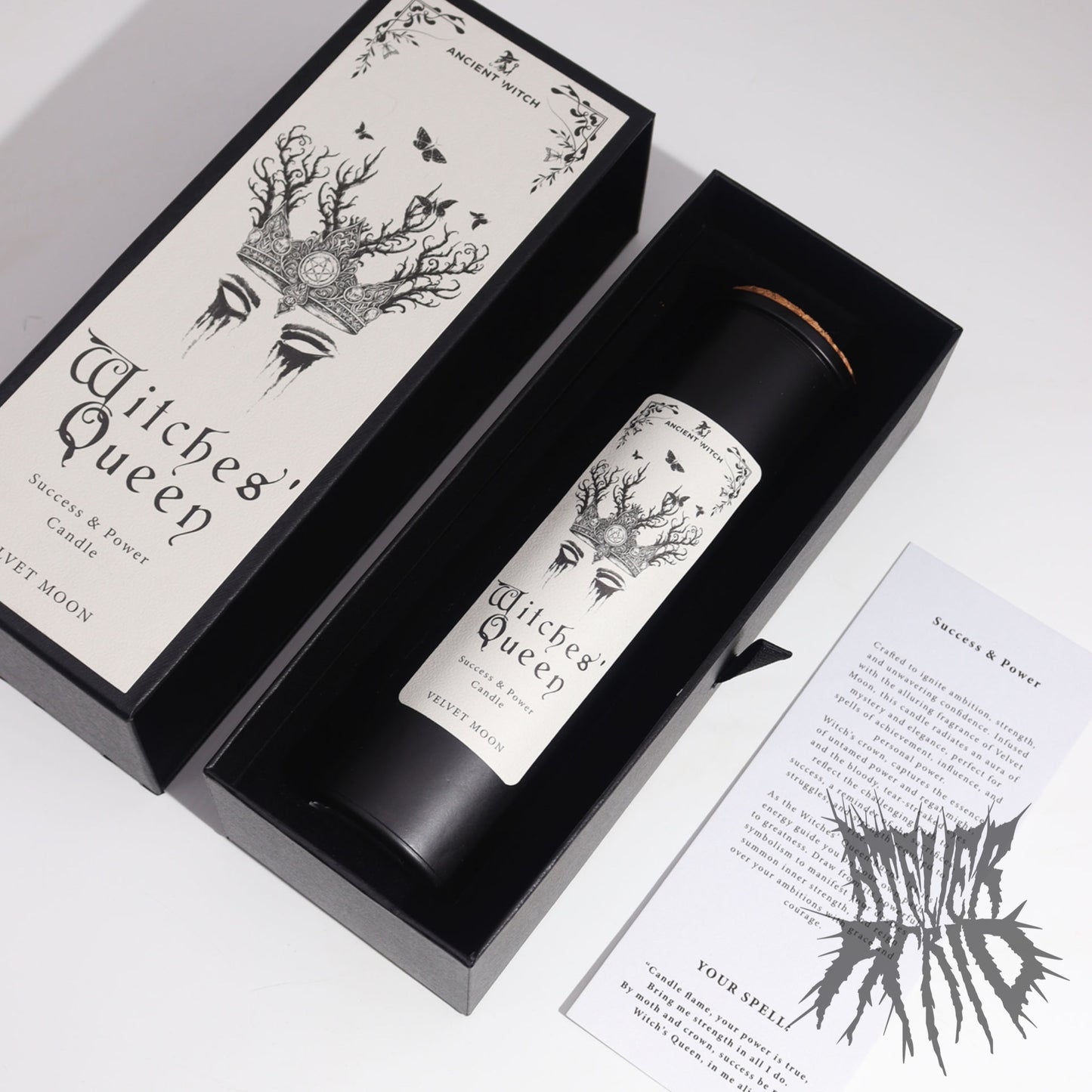 Witches' Queen Ancient Witch Ritual Candle - Gift Boxed Spell Candle with Ritual Card