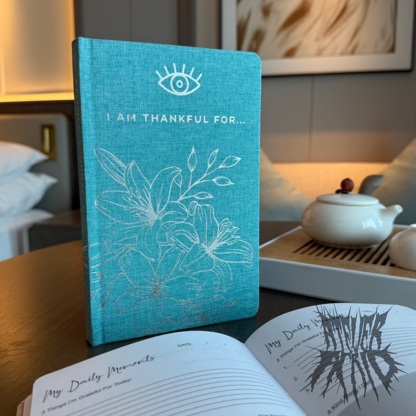 Gratitude Journal Blue 120 Pages - Mindfulness Journal.