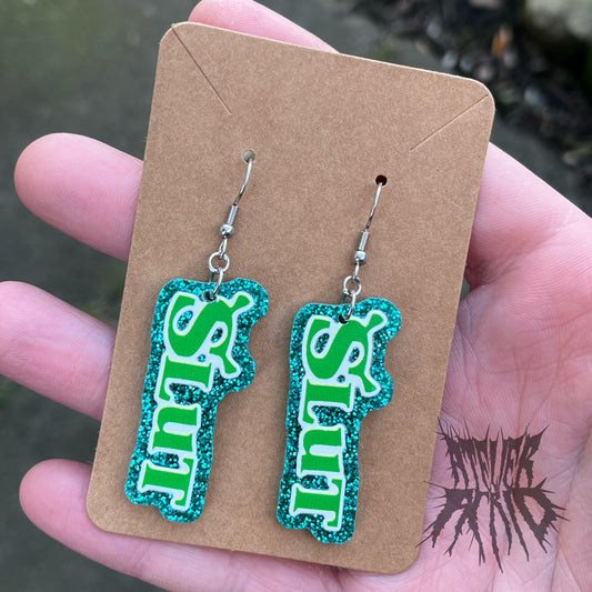 The Shrek Glitter Earrings