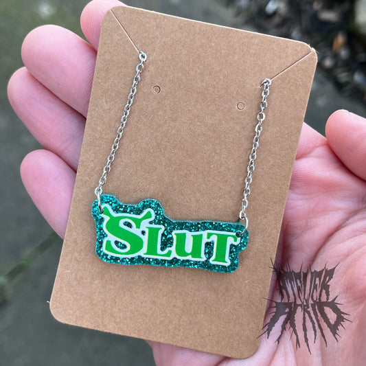 The Shrek Glitter Necklace