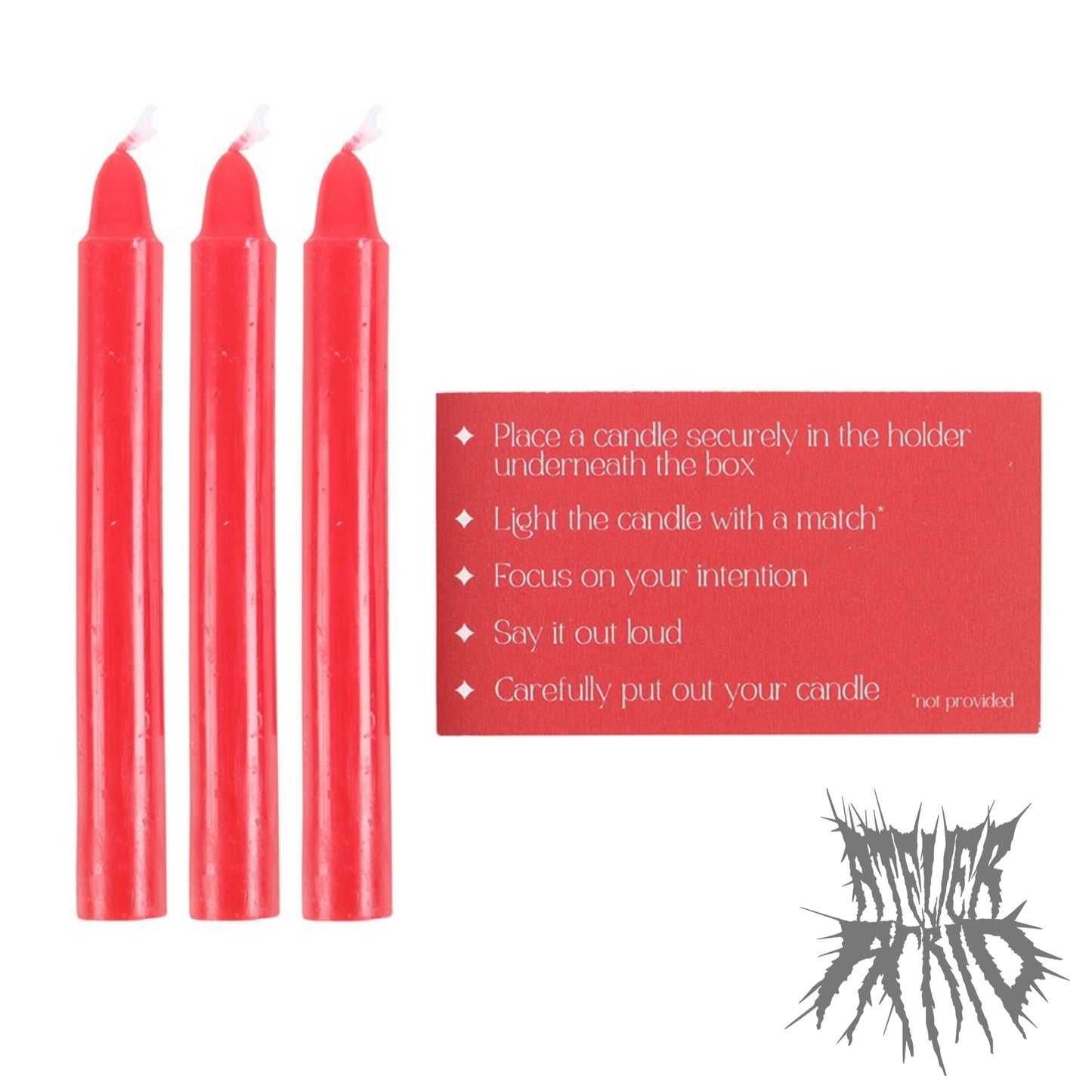 Set of Three Love Spell Candles In a Box