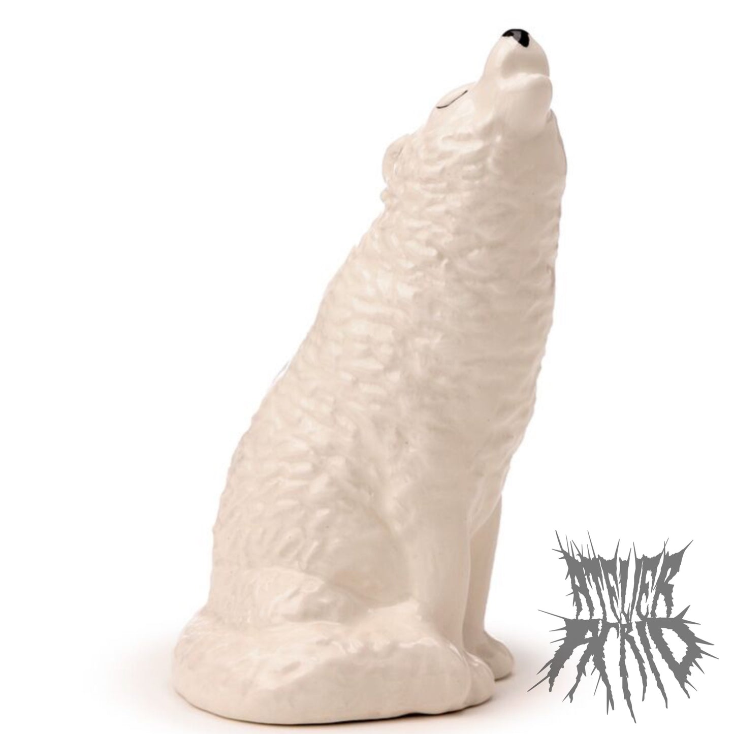 White Wolf Ceramic Salt & Pepper set - Gothic Salt and Pepper Set