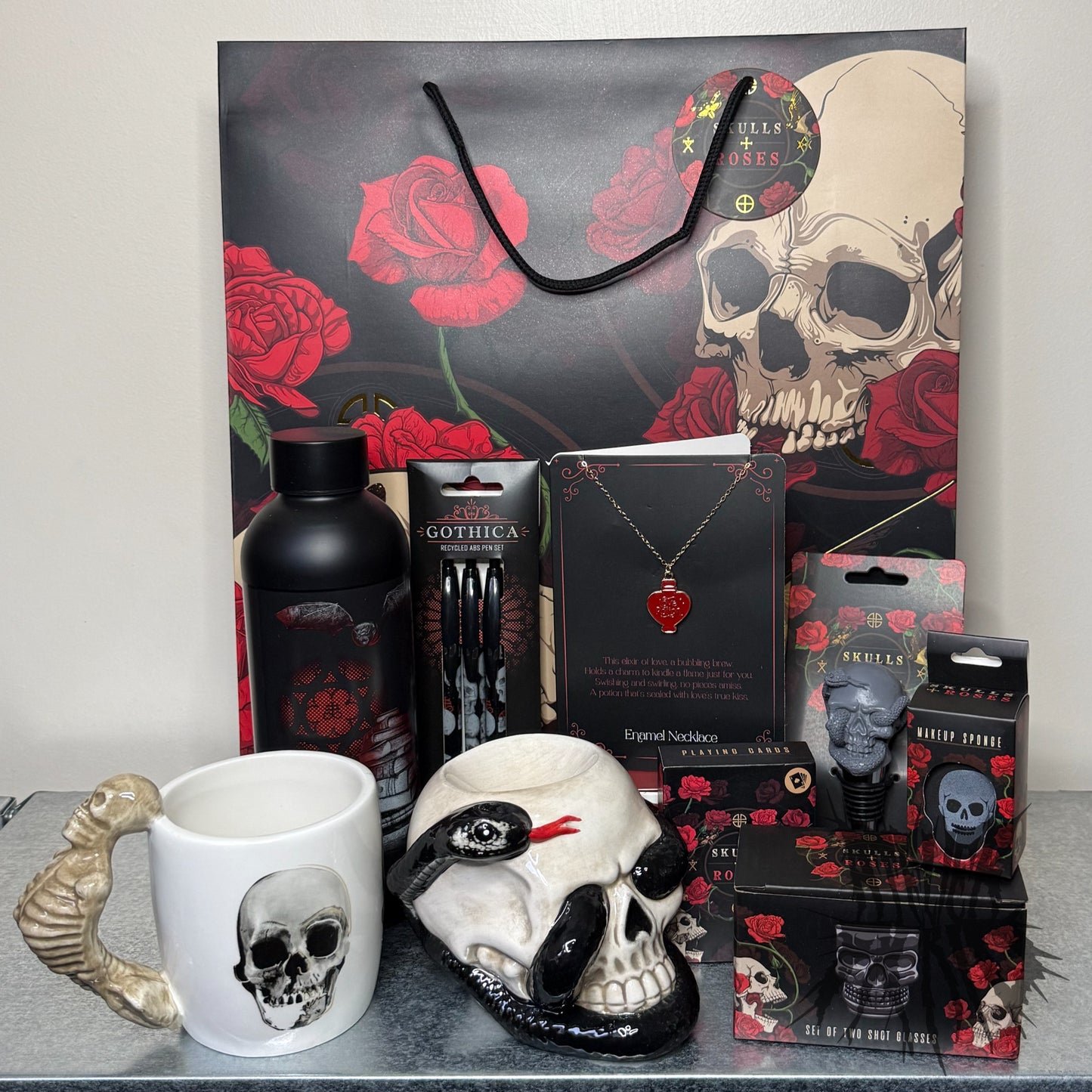 The Ultimate Gothic Gift Set - Alternative Skulls & Roses Gift Set