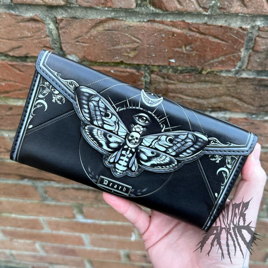 Death’s Head Moth Embossed Purse