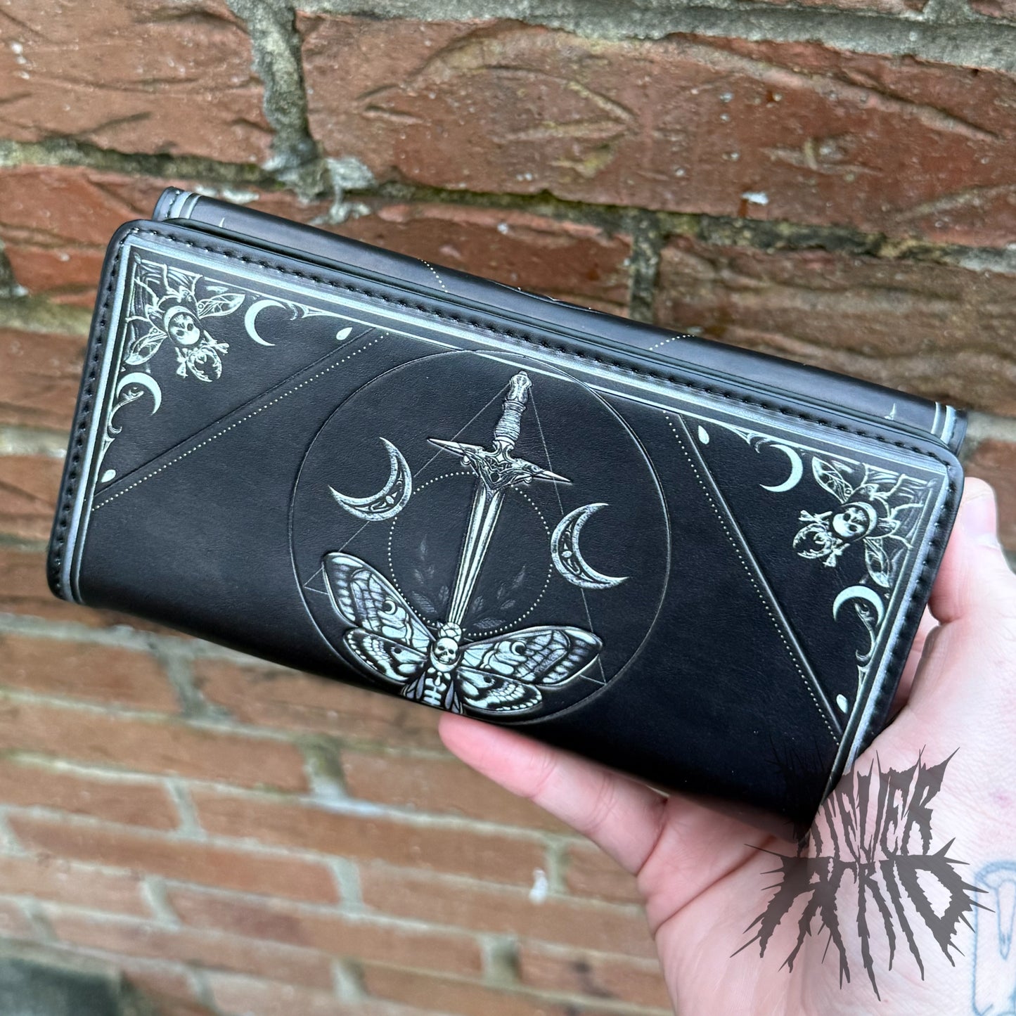 Death’s Head Moth Embossed Purse