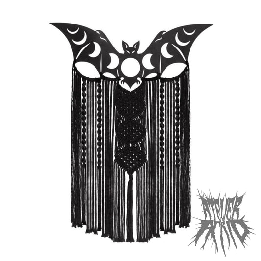 Lunaeca Gothic Macramé - Bat Gothic Wall Hanging by Alchemy England