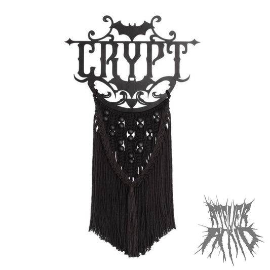 Crypt Gothic Macramé Wall Hanging by Alchemy England