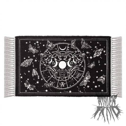 Lunar Moth Rug by Alchemy England - Gothic Moth Rug