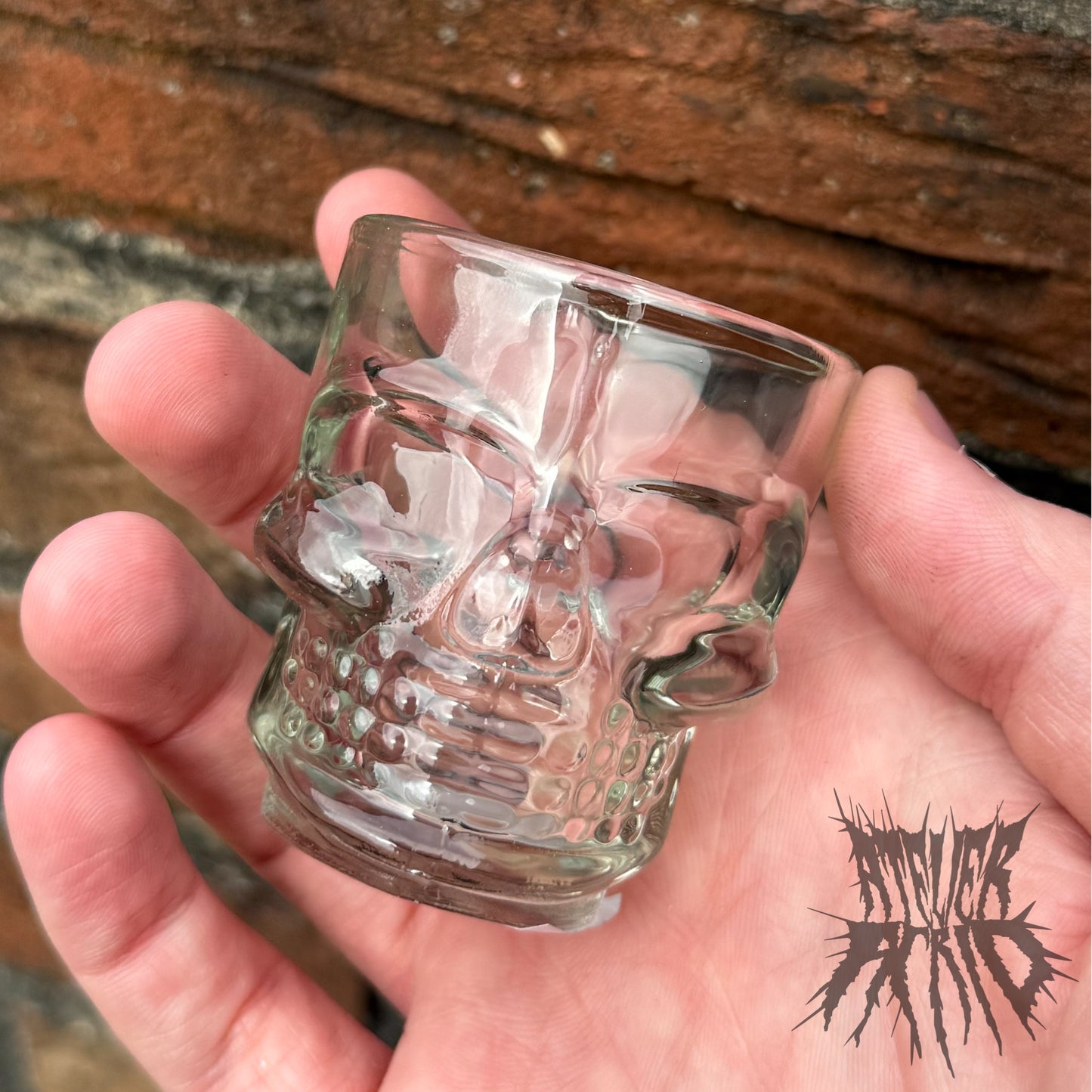 Set of 2 Skulls and Roses Shot Glasses