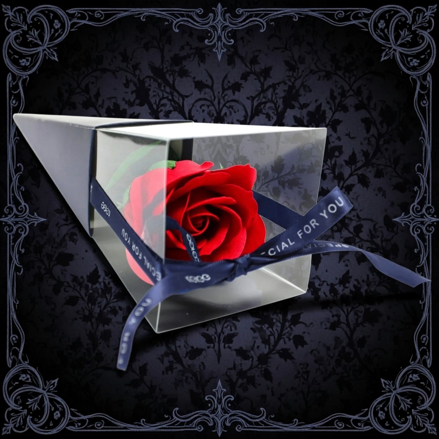 Single Red Rose - Gothic Valentines Rose