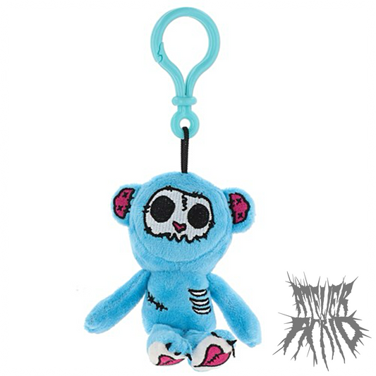 Grim Stitch Bear (Blue) - Gus Fink Plush Clip