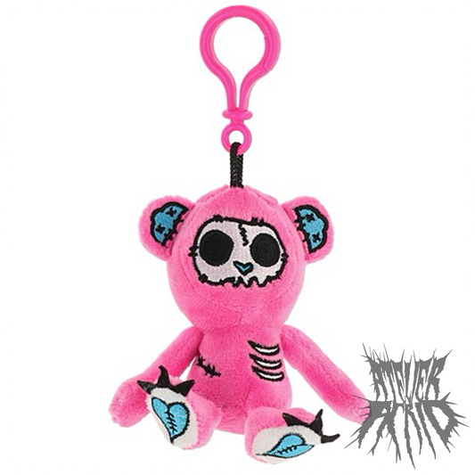 Grim Stitch Bear (Pink) - Gus Fink Plush Clip