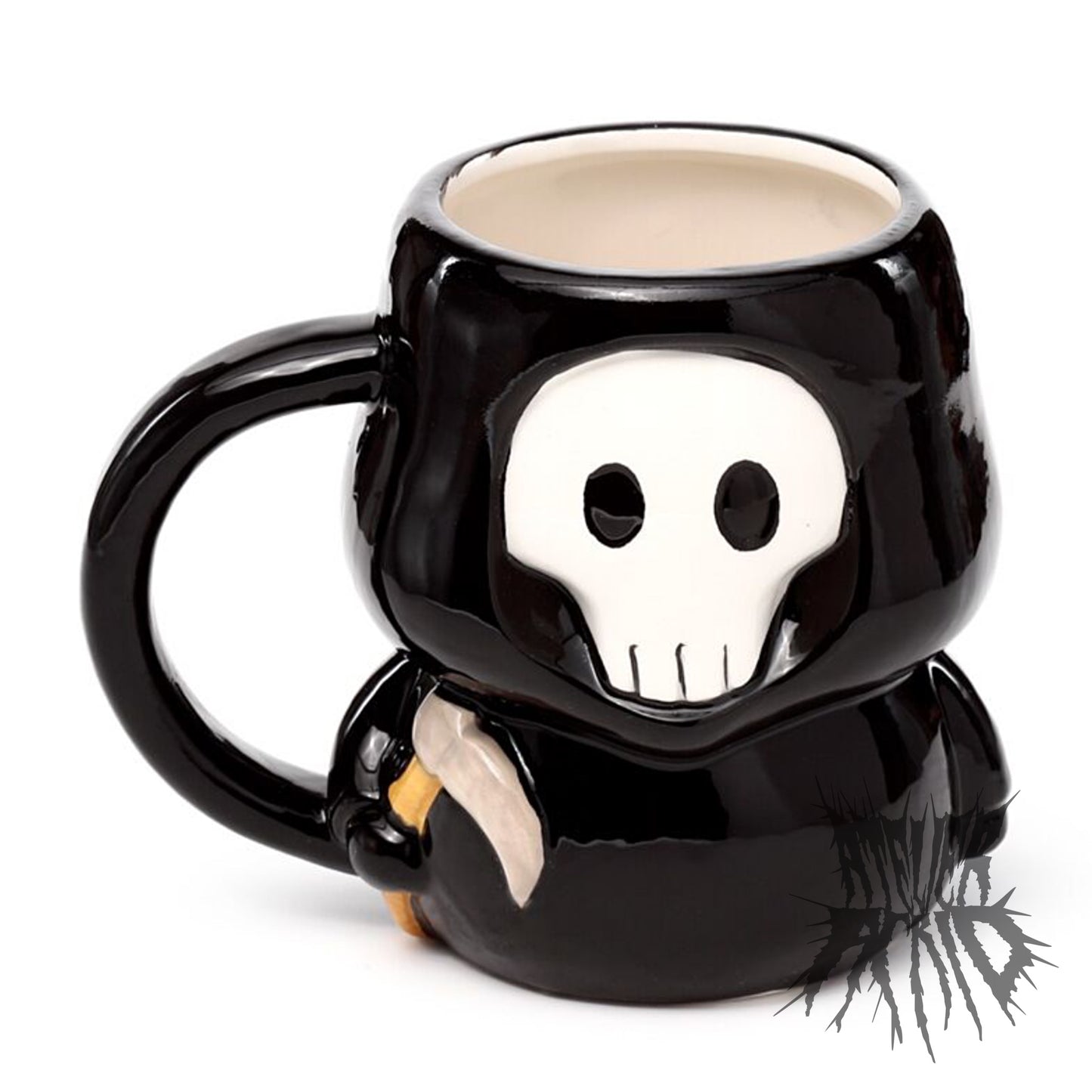 Skull Boy Ceramic Shaped Mug - Cute Grim Reaper Mug