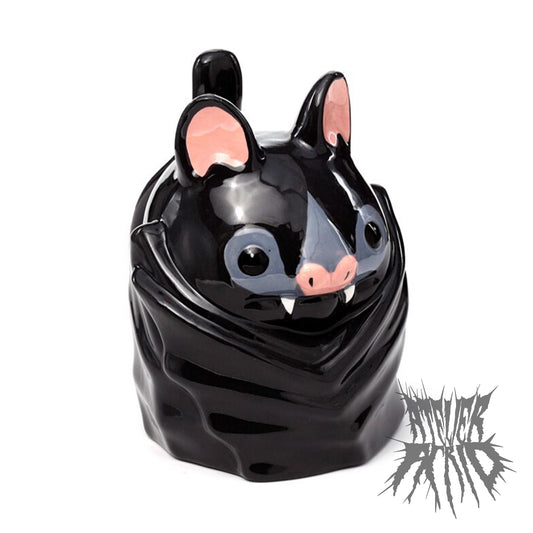 Bat Upside Down Ceramic Mug - Cute Halloween Mug