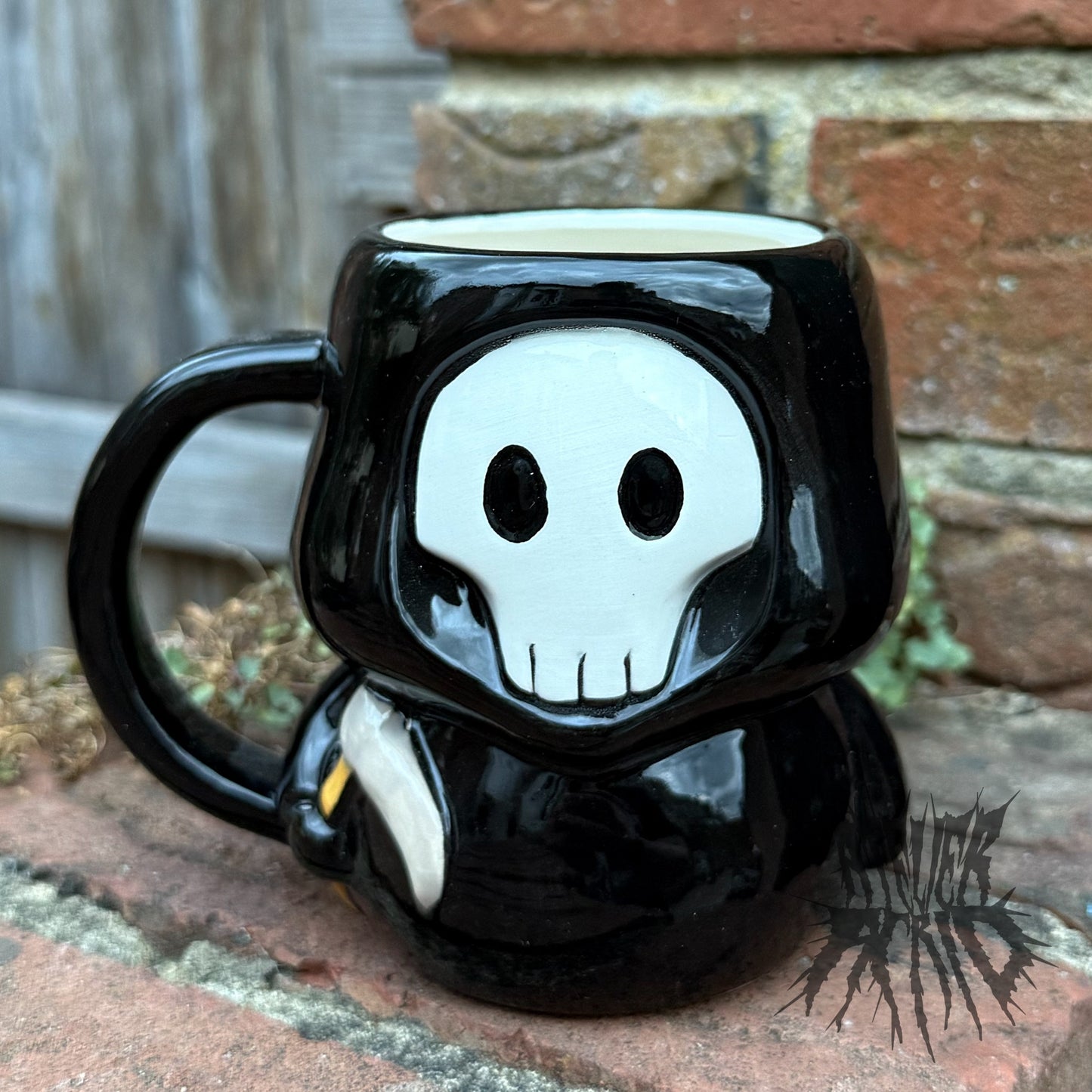 Skull Boy Ceramic Shaped Mug - Cute Grim Reaper Mug