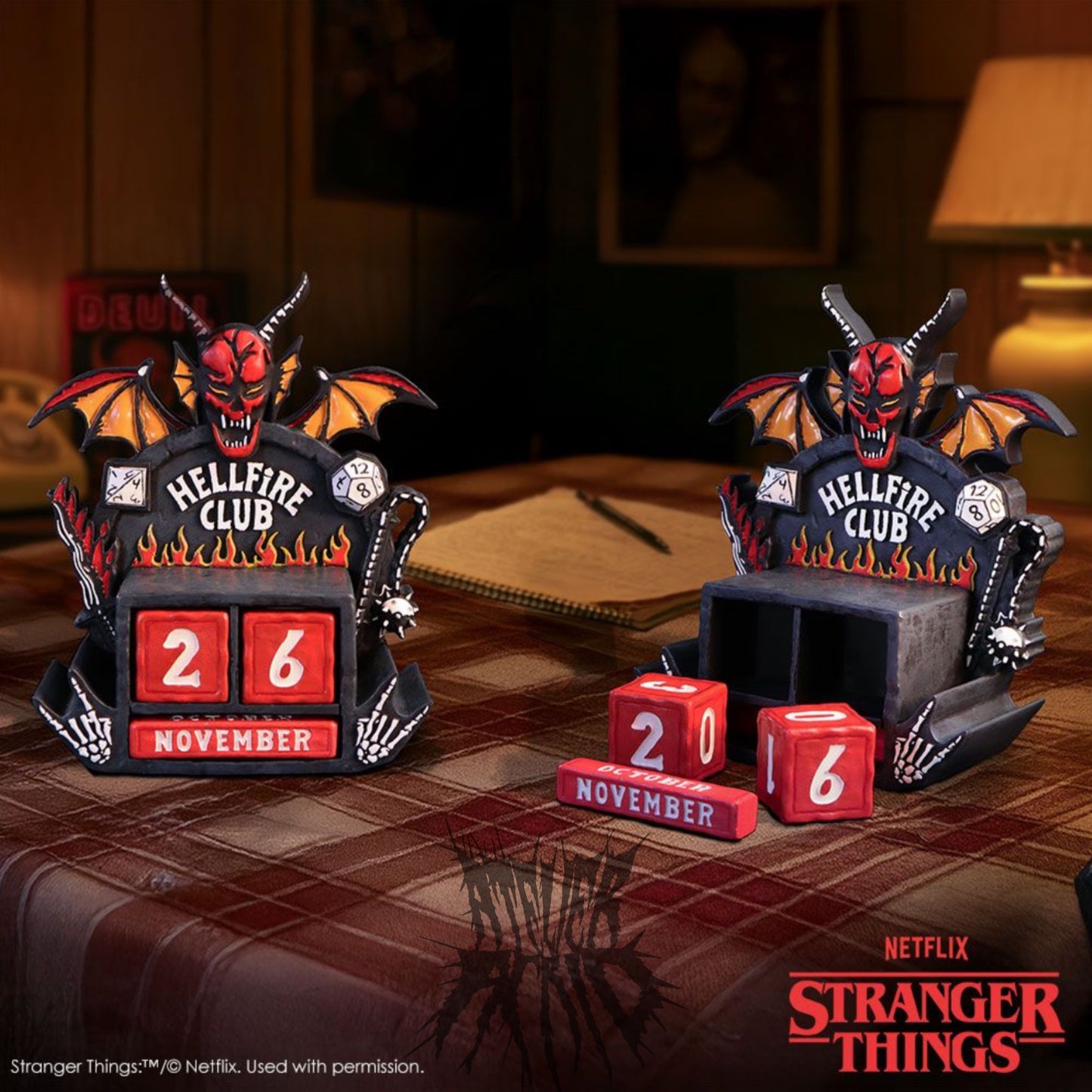 Stranger Things Hellfire Club Perpetual Calendar