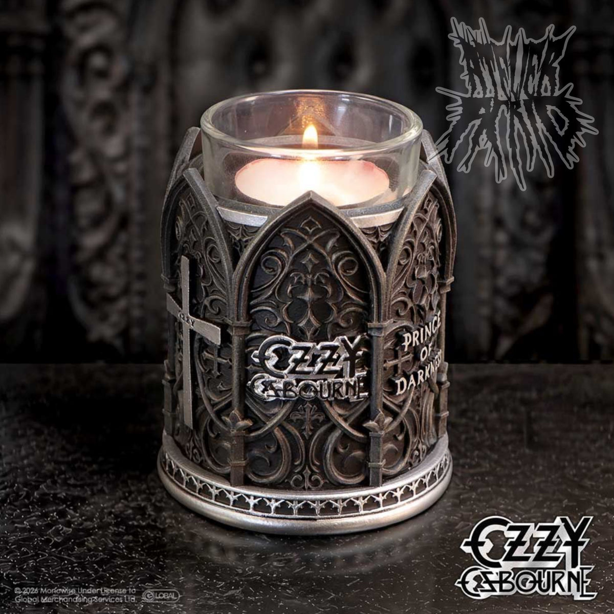 Ozzy Osbourne Prince of Darkness Tea Light Holder 9.2cm