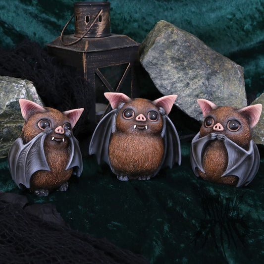 Nemesis Now Three Wise Bats Figurines 8.5cm