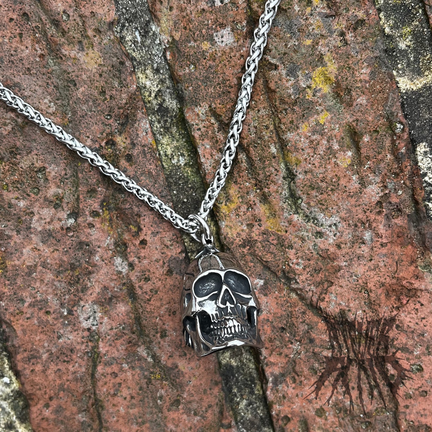 The Cranium Necklace - Stainless Steel Skull Necklace. Alternative jewellery