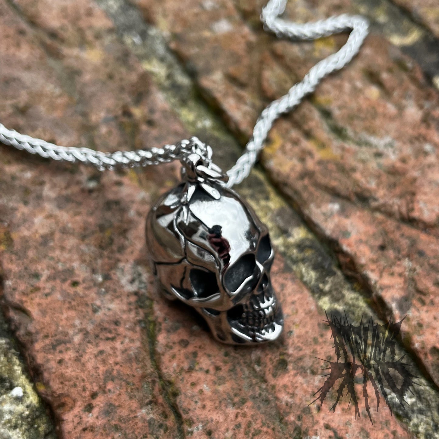 The Cranium Necklace - Stainless Steel Skull Necklace. Alternative jewellery