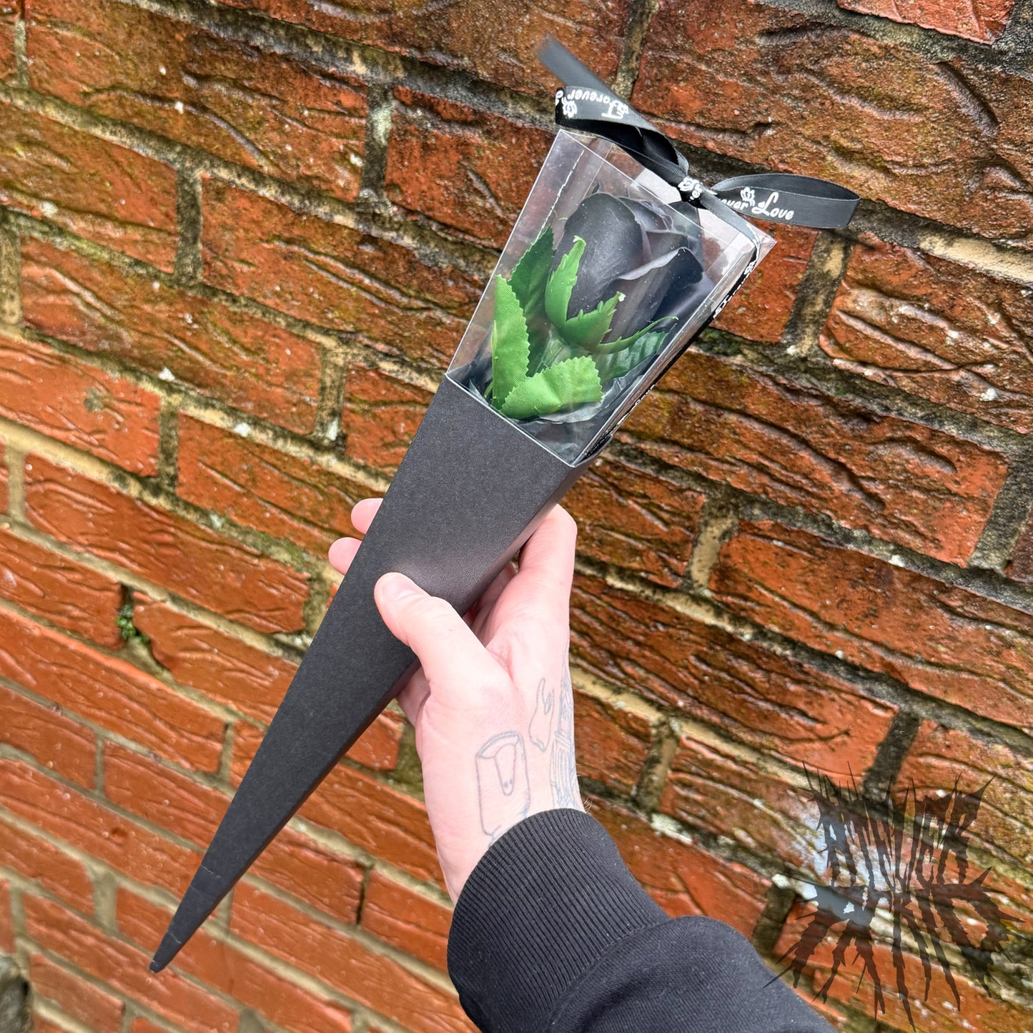 Luxury Black Rose. Gothic Rose Valentines Gift. Soap Rose