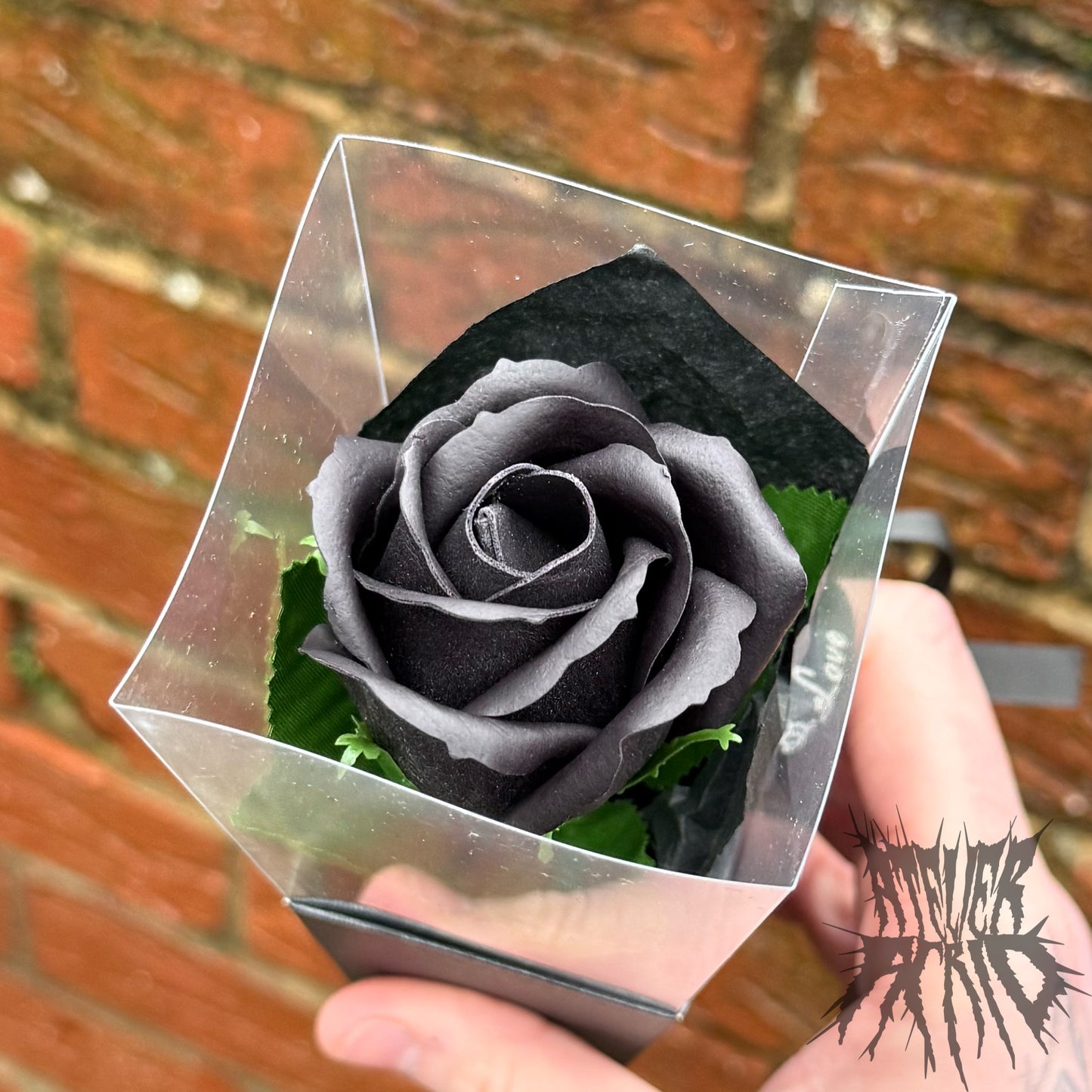 Luxury Black Rose. Gothic Rose Valentines Gift. Soap Rose