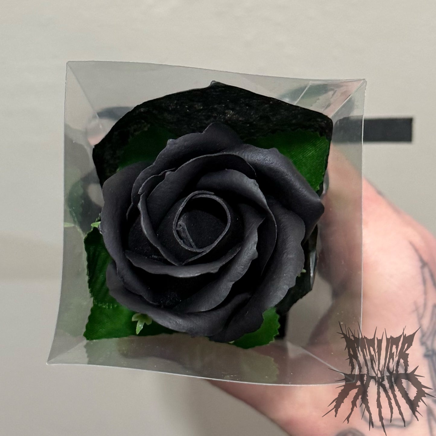 Luxury Black Rose. Gothic Rose Valentines Gift. Soap Rose