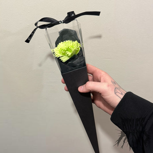 Luxury Green Carnation - LGBT Gift - Single Green Soap Carnation