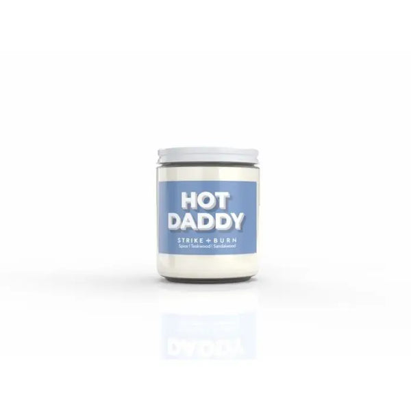 Strike & Burn Hot Daddy Spice, Teakwood, and Sandalwood Candle