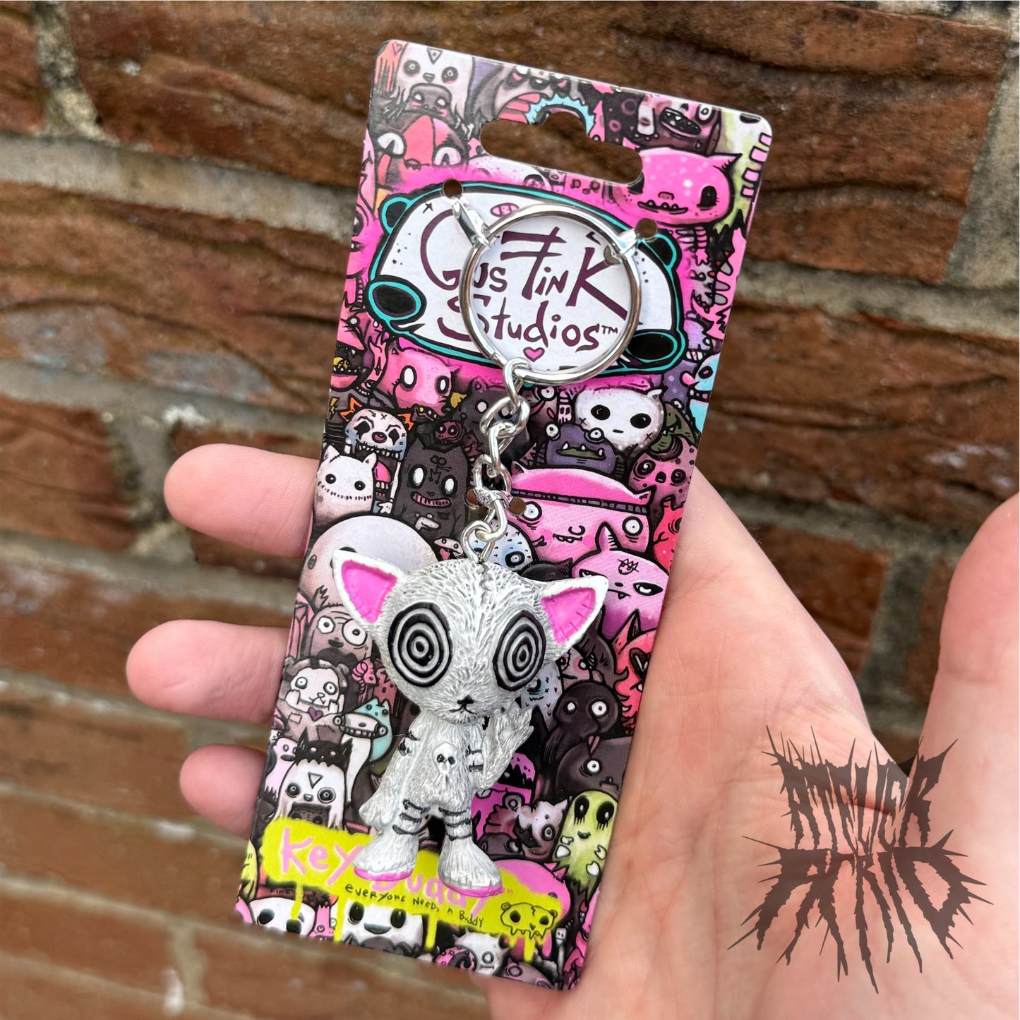 Hypno Cat Key Buddy - Gus Fink Keyring