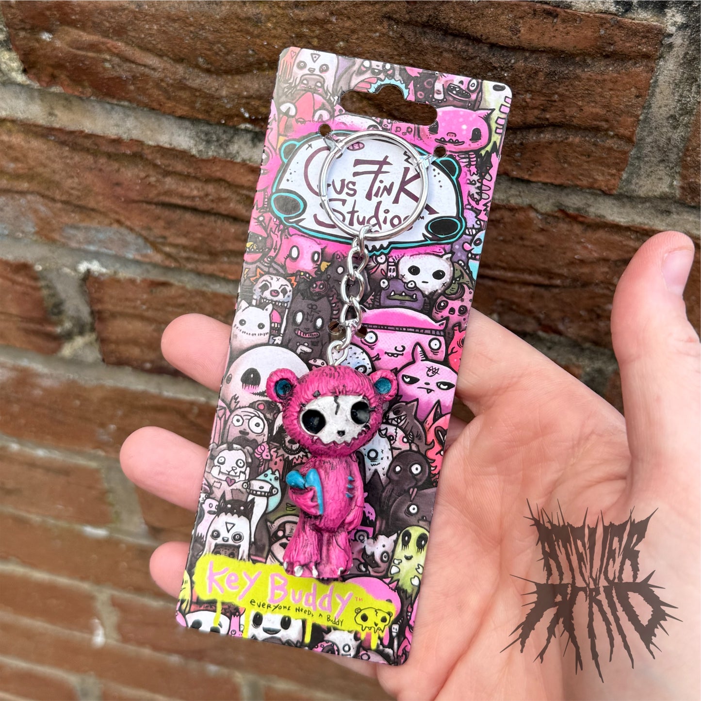 Grim Stitch Bear Key Buddy - Gus Fink Keyring