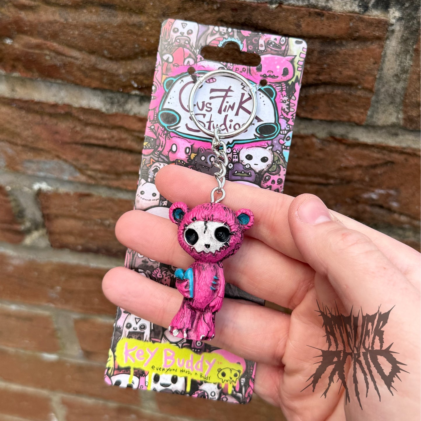 Grim Stitch Bear Key Buddy - Gus Fink Keyring