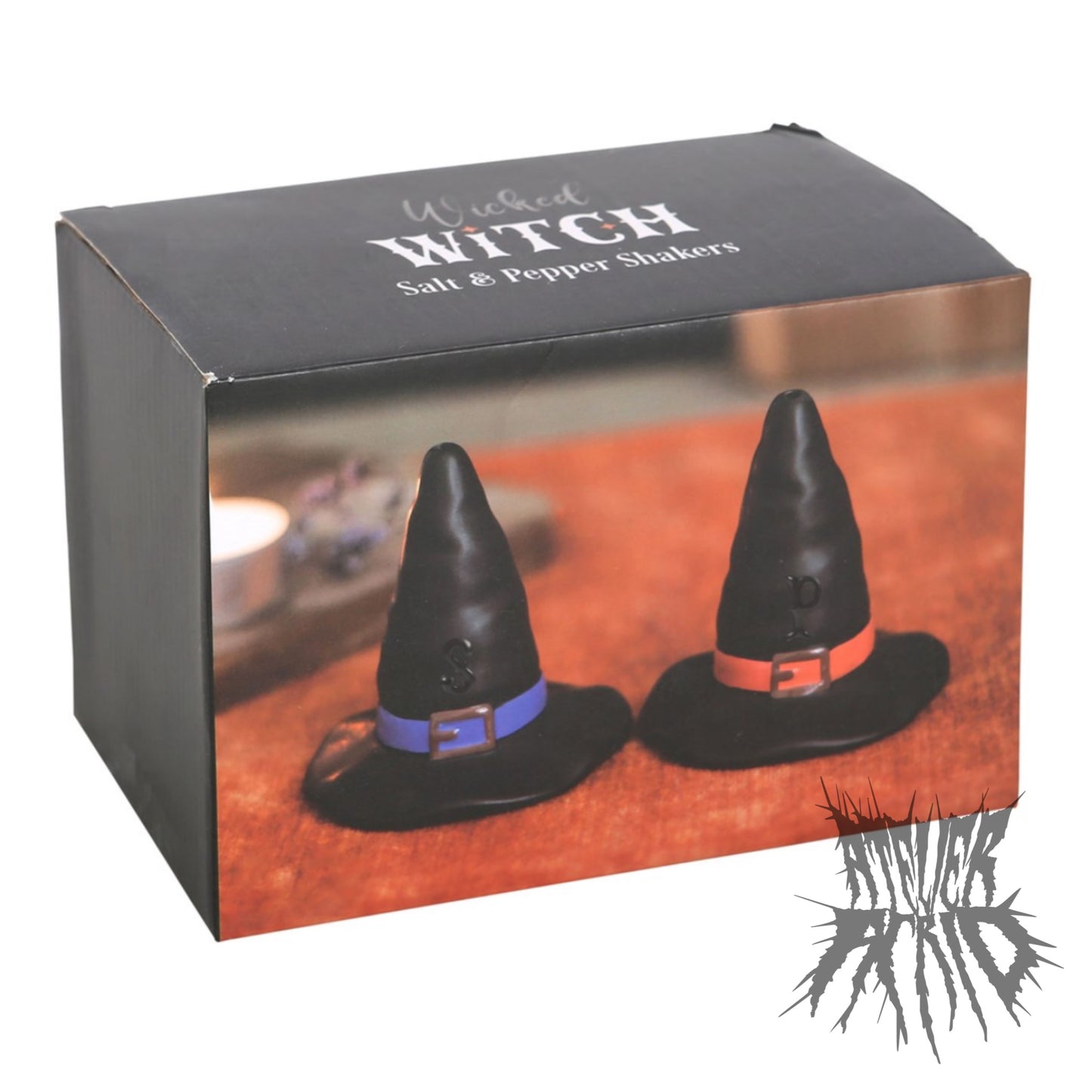 Witch Hat Salt and Pepper Ceramic Shakers