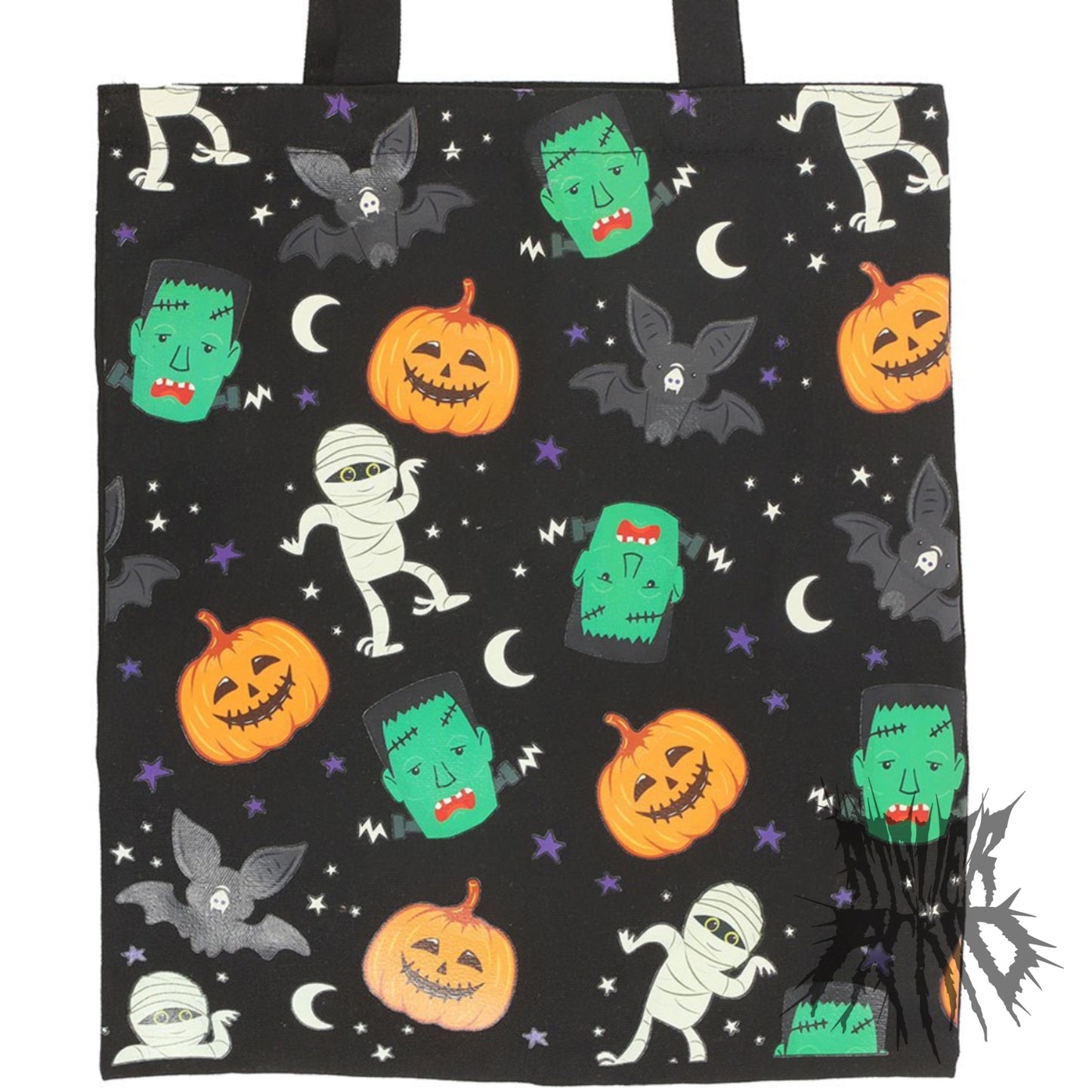 Monster Mash Print Polycotton Tote Bag