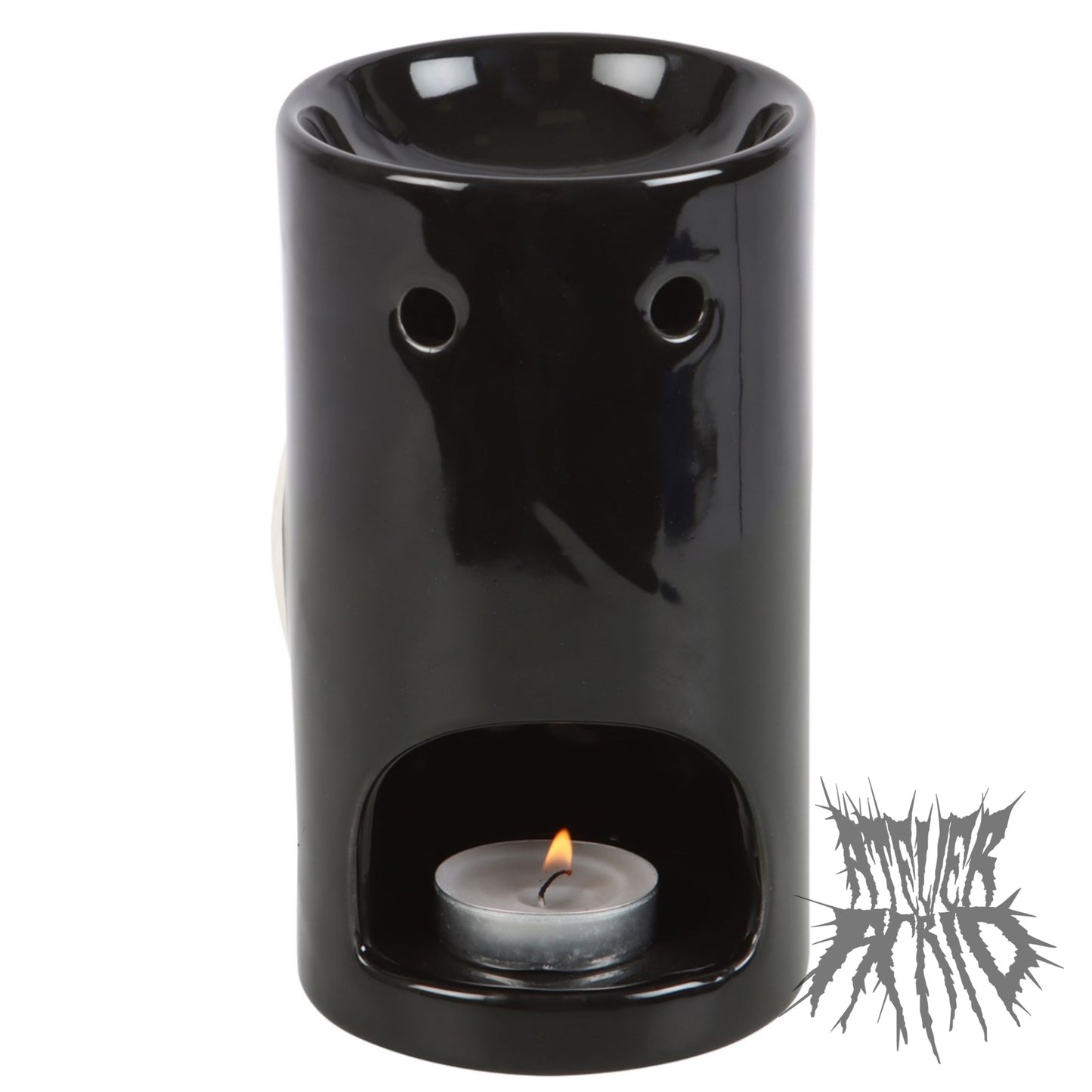 Skeleton Hand Black Ceramic Oil Burner