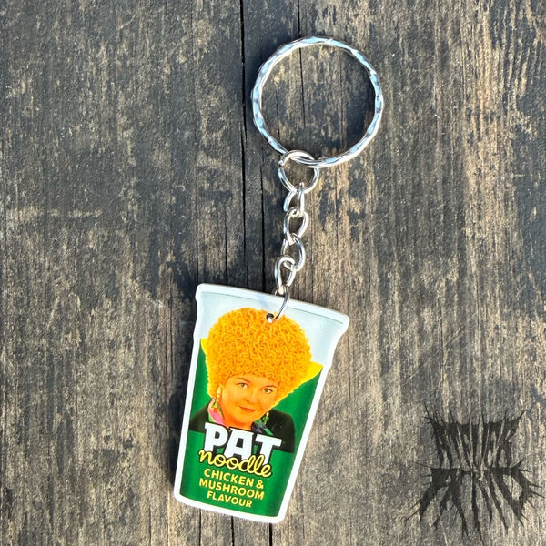 The Pat Noodle Keyring - Pat Butcher Keyring