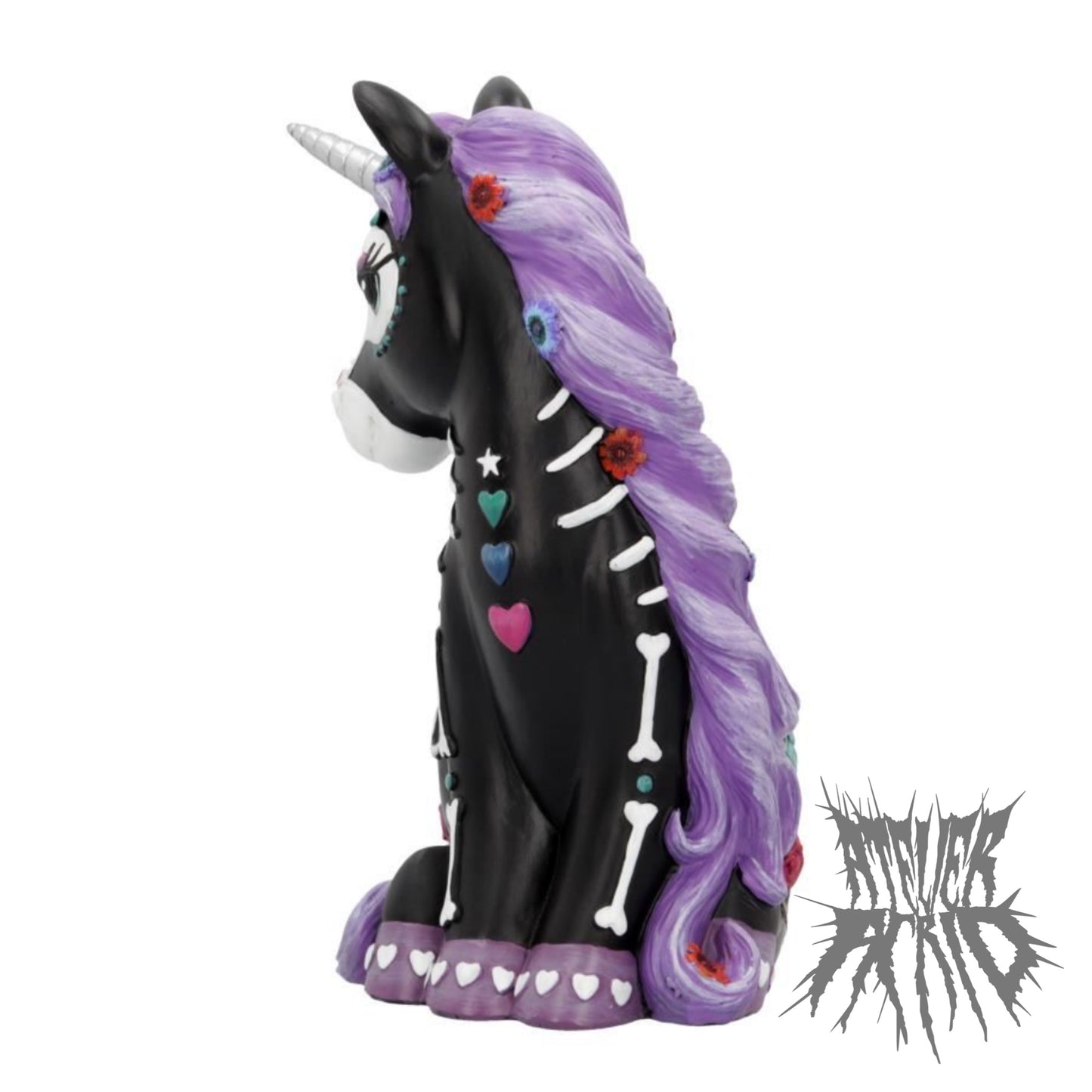 Sugarcorn Day of the Dead Unicorn Figurine