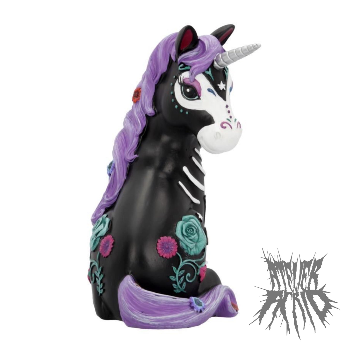 Sugarcorn Day of the Dead Unicorn Figurine