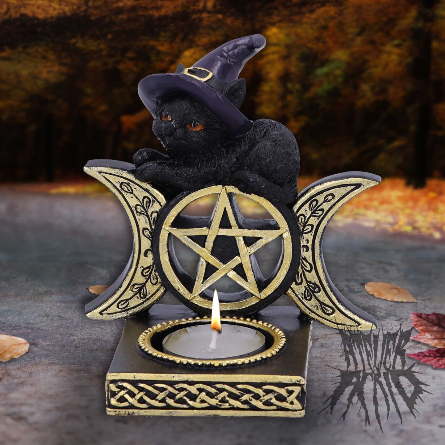 Black Magic Tea Light Holder 11.2cm