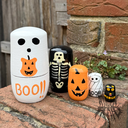 Halloween Wooden Russian Nesting Doll
