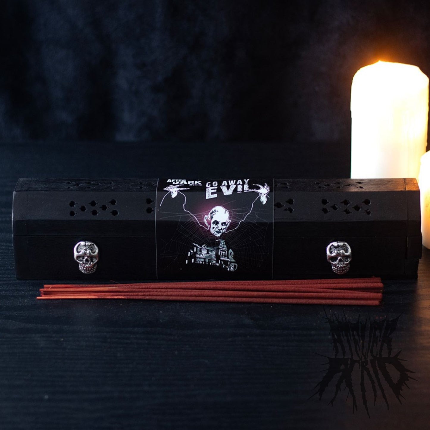 Go Away Evil incense box set