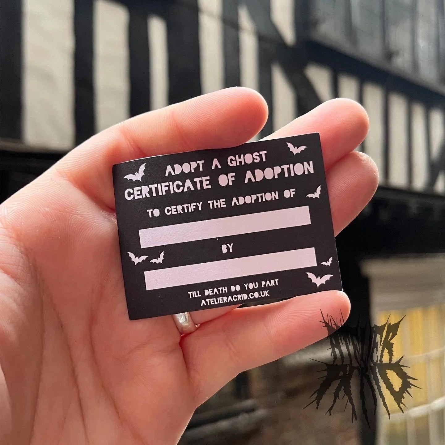 Adopt-a-Ghost (Glitter) Cute Halloween miniature decoration. Collectible Ghost figurines