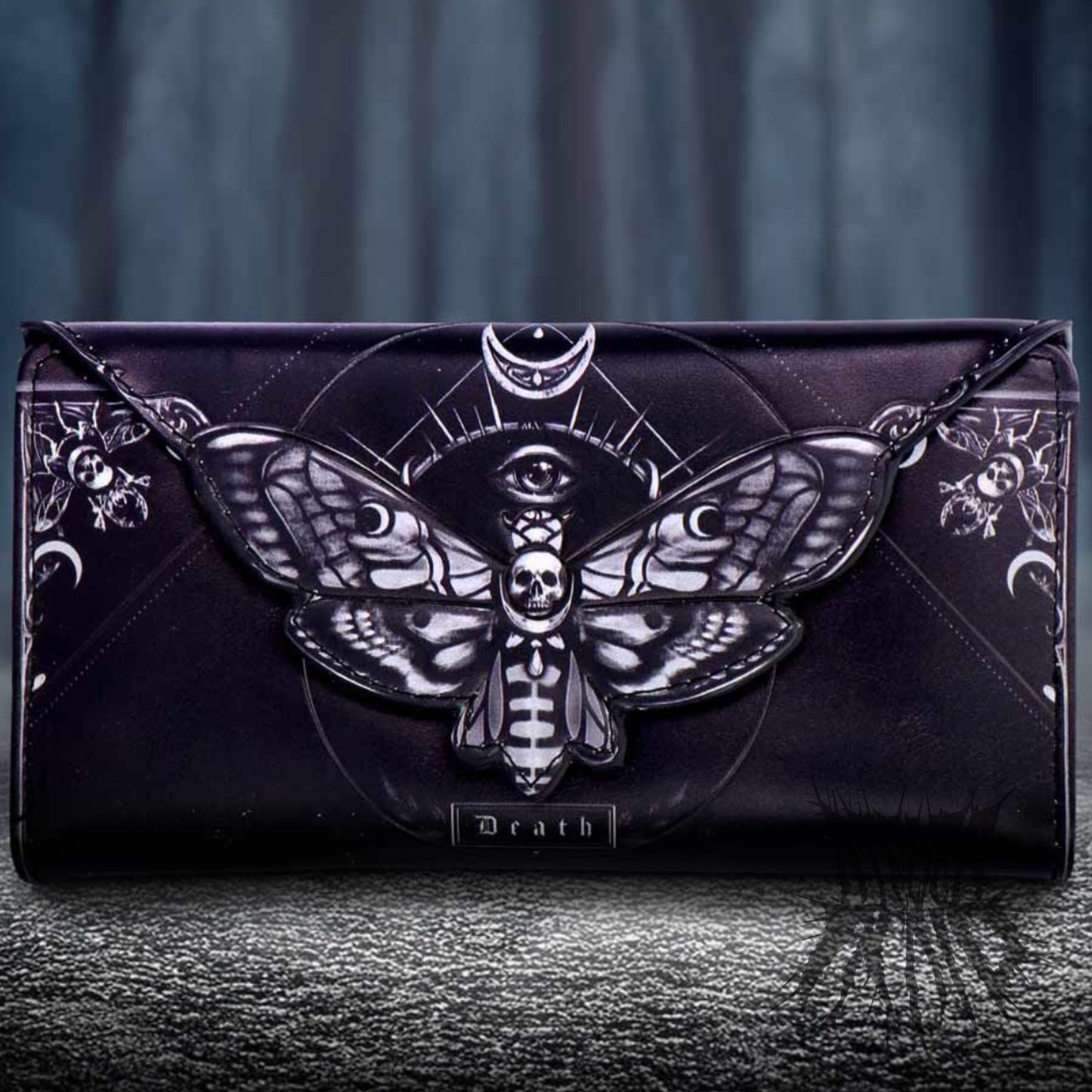Death’s Head Moth Embossed Purse