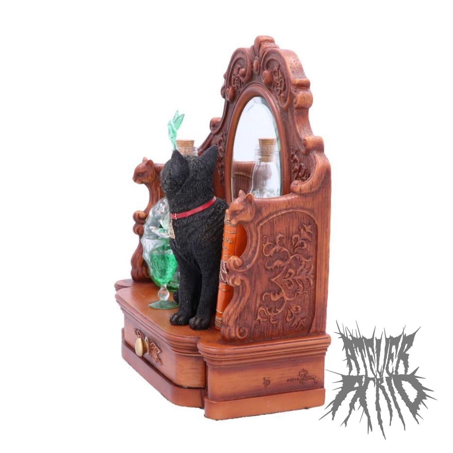 Lisa Parker Absinthe Cat and Green Fairy Figurine