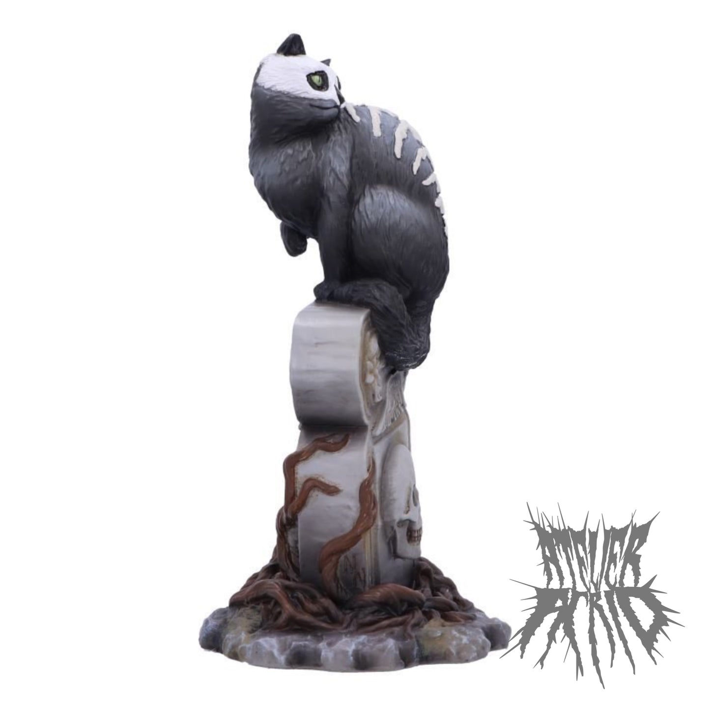 Skull Cat by Martin Hanford 15cm