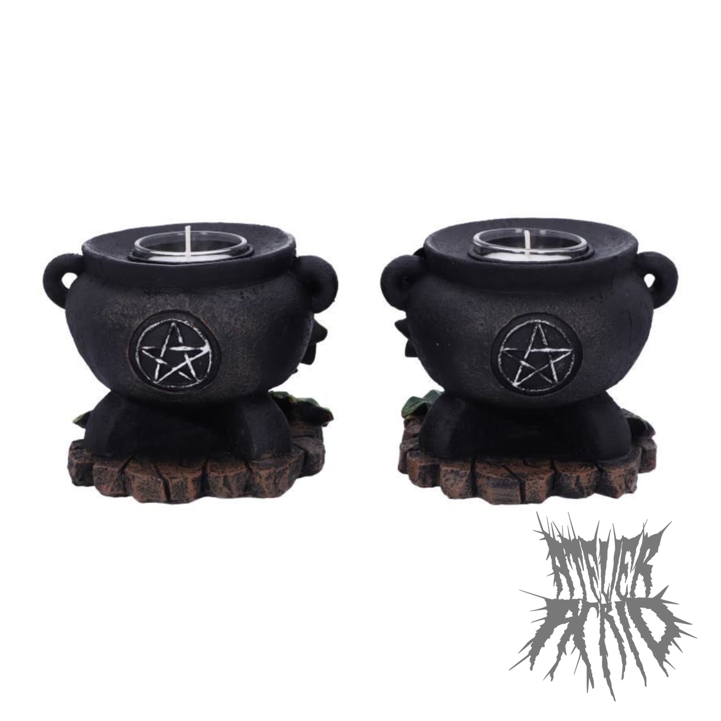 Ivy Cauldron Candle Holder 11cm (Set of 2)
