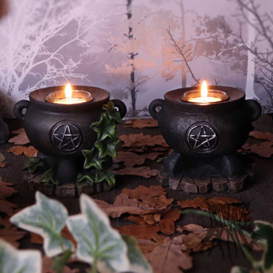Ivy Cauldron Candle Holder 11cm (Set of 2)