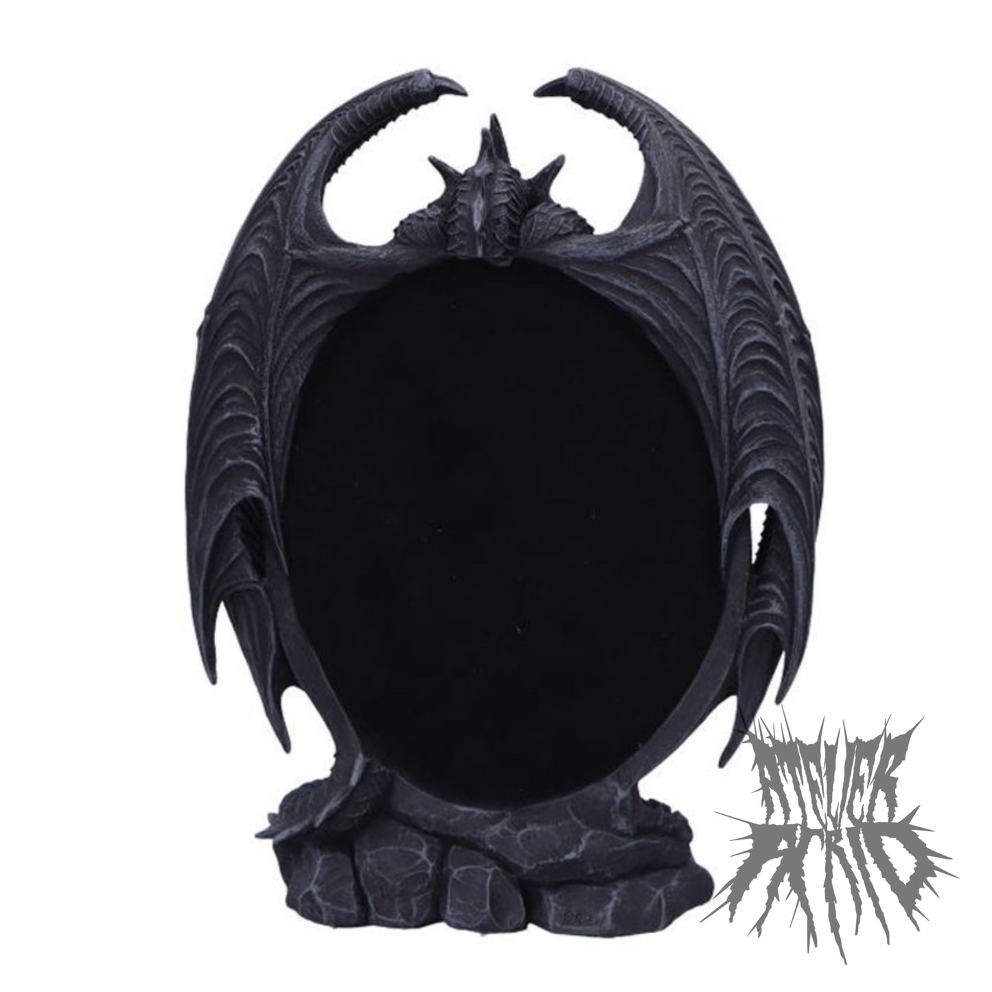 Scaled Reflection Dragon Mirror 29cm